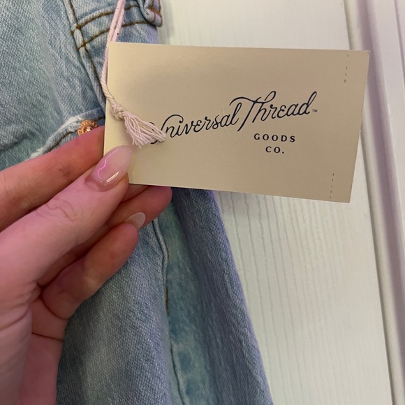 Universal Thread Light Blue Ripped Ankle Jeans - Picture 2 of 6